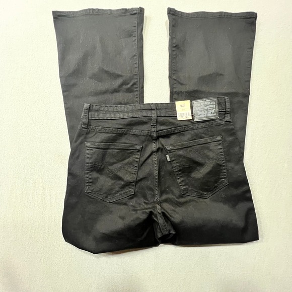 NWT Levi's 726 Flare Denim‎ Black Jeans Retro 70's Boho Hippie Women Size 32x32 - Picture 10 of 12